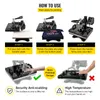 VEVOR 6 in 1 Transfer Press 38 x 29 cm Heat Press Machine Náhled obrázku produktu 6