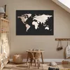MuchoWow® Poster Weltkarte - Braun - Schwarz 120x80 cm - Produktbild-Vorschau 6