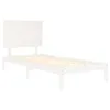 vidaXL Massivholzbett ohne Matratze Weiß 100x200 cm Produktbild-Vorschau 4