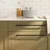 vidaXL Möbelgriffe 10 Stk. Schwarz 320 mm Edelstahl Produktbild-Vorschau 2