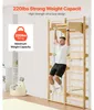SucceBuy Schwedische Leiterwand 8-in-1: 12-stufiges Produktbild-Vorschau 5