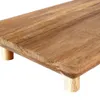 Planche à découper en bois d'acacia durable avec quatre Voir les images du produit 6