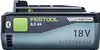 A close-up studio shot of a Festool battery pack. Produktbild-Vorschau
