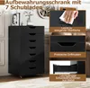 COSTWAY Rollcontainer mit 7 Schubladen, Aktenschrank mit Produktbild-Vorschau 7