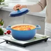 FCH Gusseisen Topf 26cm - 5QT-4.6L Emaille Bräter mit Produktbild-Vorschau 5