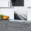 Glas-Herdabdeckplatte Glaskeramikfeldabdeckung Spritzschutz Produktbild-Vorschau 2