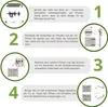 An instructional diagram showing the steps to assemble a garden gate. Produktbild-Vorschau