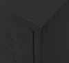 Close-up of a black metallic surface, likely a piece of furniture like a locker or cabinet, showing a corner joint and ventilation slits on the side. Anteprima dell’immagine prodotto