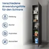 Armoire étroite polyvalente de 40 cm de large avec 1 porte Voir les images du produit 3