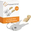 2 x Anhängerschloss Steckschloss & 4 Schlüsseln – für Produktbild-Vorschau 1