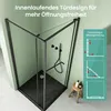 Mai & Mai Duschkabine Eckeinstieg 80x80 cm mit Schiebetür Produktbild-Vorschau 2