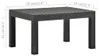 vidaXL Záhradný stôl antracit 58x58x41 cm PP ratan Náhľad obrázku produktu 5
