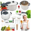 Accessori da cucina per bambini – Set di stoviglie da 32 Anteprima dell’immagine prodotto 17