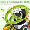 YASHE Extracteur de Jus à Froid, Slow Juicer avec Grande Voir les images du produit 3
