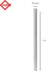 INEFA Fallrohr 100cm, PVC DN75 / 75mm, Grau, Regenrohr Produktbild-Vorschau 2
