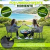 tillvex® Gartenstuhl 6er Set Wetterfest mit Armlehne Produktbild-Vorschau 7