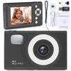 A digital camera and its accessories are displayed against a white background. Produktbild-Vorschau