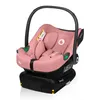 A pink baby car seat with a black handle and base, shown on a white background. Náhled obrázku produktu