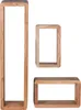 Design Wandregal 3er Set BOHA Massiv Holzregale Akazie Produktbild-Vorschau 7