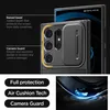 A close-up view of a phone case with callouts highlighting its features, and a separate image showing the corner of a phone case with a blue light effect. Podgląd zdjęcia produktu