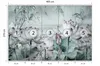 Muralo Selbstklebende Fototapete Für Wohnzimmer LOTUSBLUMEN Produktbild-Vorschau 2