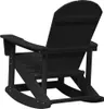 vidaXL Adirondack-Schaukelstuhl Schwarz HDPE Produktbild-Vorschau 6