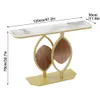 WISFOR Table console en marbre Table de couloir Table Voir les images du produit 9