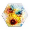 DEQORI Glasbild Echtglas 40x35 cm 'Sonnenblumenfreude' Produktbild-Vorschau 2