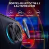 Close-up of a gaming chair speaker with overlaid text and graphics highlighting features. Produktbild-Vorschau
