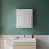 SONNI 60x70x13cm Edelstahl Flügeltür LED-Beleuchtung Produktbild-Vorschau 3