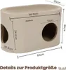 PetRhein Kratzbrett für Katzen aus Kratzpappe,3-in-1 großes Produktbild-Vorschau 5