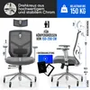 ELITESEATS Bürostuhl Ergonomisch [Kratzerfreie Rollen, Produktbild-Vorschau 7
