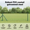 Recinzione a maglie metalliche verde vidaXL Anteprima dell’immagine prodotto 4