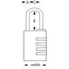Master Lock Cadenas à code en alu, 40mm, 4 chiffres Voir les images du produit 2