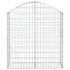 vidaXL Gabion s vysokým obloukem 100x30x100/120 cm Náhled obrázku produktu 3