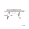 SVITA Industrial Schreibtisch Nussbaum-Optik Schwarze Produktbild-Vorschau 3