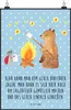Mr. & Mrs. Panda Bild Bär & Marienkäfer Lagerfeuer DIN A0 - Produktbild-Vorschau 1