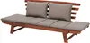 BELIANI Sofa ogrodowa drewniana brązowa 2-osobowa Podgląd zdjęcia produktu 4