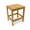 Relaxdays Bambushocker, HxBxT:40x28x32cm, aus Holz, Produktbild-Vorschau 3