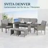 SVITA DENVER Meuble de jardin en poly rotin Ensemble de Voir les images du produit 2