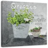 Leinwandbild Oregano für die Küche 40x40 Feeby Grün bild Produktbild-Vorschau 1