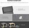 HOMCOM Relaxačné kreslo s podnožkou, kreslo s podrúčkami, Náhľad obrázku produktu 4