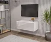 Nástenná Skrinka Biela Plný Wysoký Lesk TV Lowboard 90 cm Náhľad obrázku produktu 2