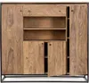 Highboard Nartan 145x40x136cm Sheeshamholz Natur Produktbild-Vorschau 3