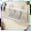 Witte wandorganizer met 3 vakken, ophangkorting voor de Productafbeelding-voorbeeld 8