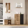 Set di armadi Merax 4 pezzi, armadio a muro, scarpiera, Anteprima dell’immagine prodotto 5