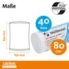 DEISS 46928 Müllbeutel - 80 l, HDPE, 40 Stück Produktbild-Vorschau 4
