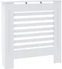 vidaXL MDF radiátorová lišta biela 78 cm Náhľad obrázku produktu 1