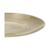A close-up view of a golden dessert plate with a textured, concentric pattern. Podgląd zdjęcia produktu