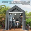 Outsunny Garagenzelt, 2,1 x 3,6 x 2,35 m Lagerzelt mit Produktbild-Vorschau 6